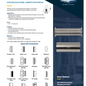 Sanitary Spools