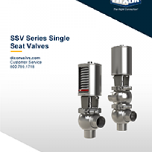 DIXON SSV Series Single SEAT Valve See Order D06A15C2PV