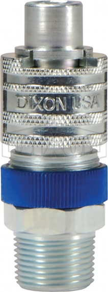 3/4" NPT 3 X Dixon USA N-Series Male Head x Male Threaded Safety-Lock End Plug 