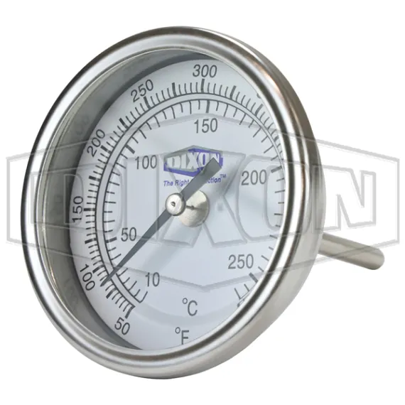 Model 30 Bi-Metal Back Connected 3" Face Thermometer