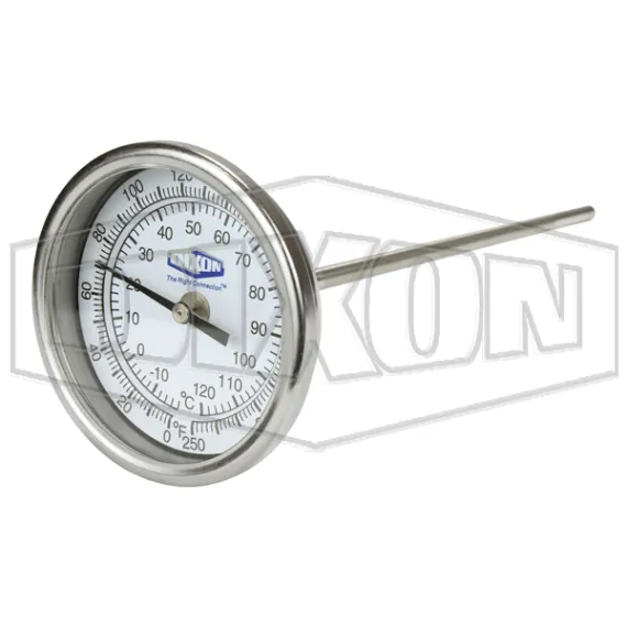 Model 30 Bi-Metal Back Connected 3" Face Thermometer