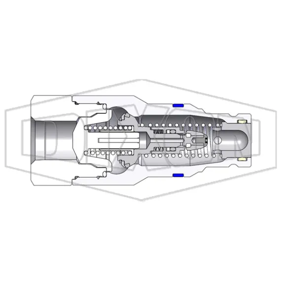 HTE-Series Correct Connect® Under Pressure Flush Face Female Plug CAD 
