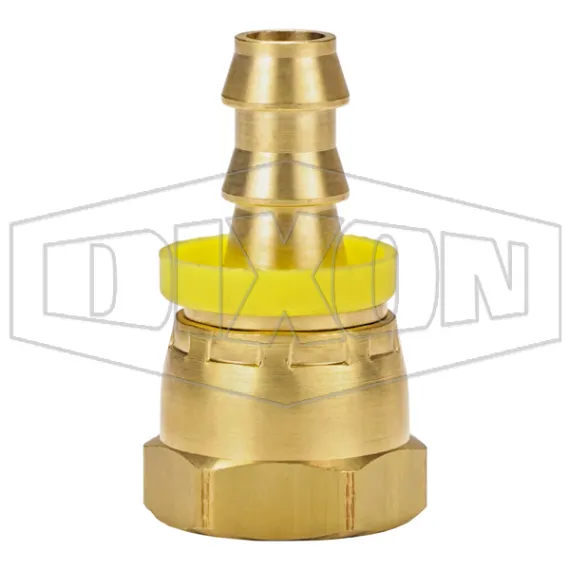 Female NPSM Swivel x Push-on Hose Barb Ball Seat