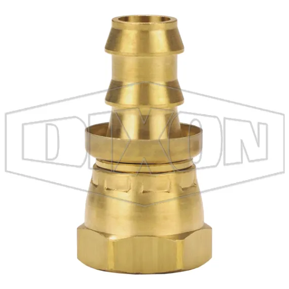 Female NPSM Swivel x Push-on Hose Barb Ball Seat