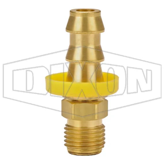 Male SAE Inverted Flare Swivel x Push-on Hose Barb