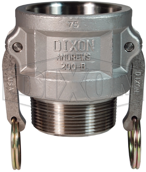 1 Dixon Cam & Groove Type B Coupler x Male NPT Pack of 4 pcs Dixon Valve 100-B-SS 