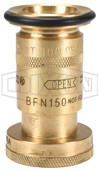 DIXON VALVE & COUPLING Fire Hose Nozzle: Solid Stream, HPFN150NST