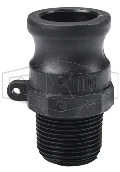 Glass-Filled Polypropylene Cam & Groove Type F Adapter x Male NPT