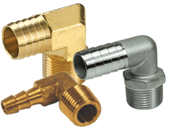 Pack of 10 Barb and Male Pipe 90 Degree Elbow Brass 3/16 1/8 Barb to Pipe 1/8 Pack of 10 3/16 Parker 129HB-3-2-pk10 Hose Barb Fitting