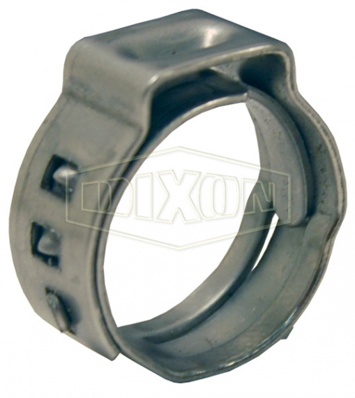 Pack of 100 Zinc Plated Steel 0.38 Dixon 0811 Double Ear Pinch-On Clamp Pack of 100 0.38 