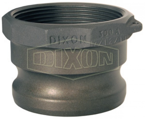 Dixon Valve 150-D-ALH Aluminum Hard Coat Type D Cam and Groove Fitting 1-1/2 Female Coupler x 1-1/2 Female NPT 