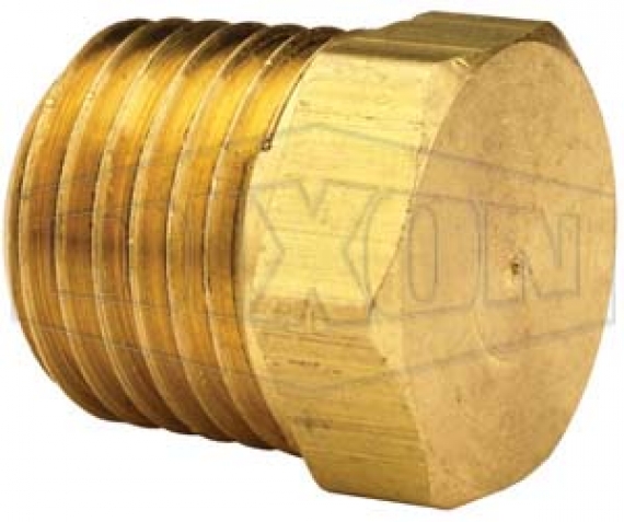 Solid Brass Hex Head Pipe Plugs - Pipe Thread