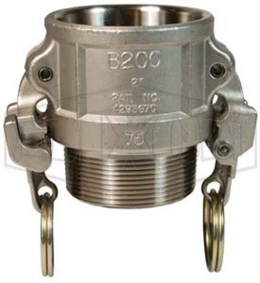 3/4 Socket x 3/4 NPT Male Dixon RB075EZ Stainless Steel 316 EZ Boss-Lock Type B Cam and Groove Hose Fitting