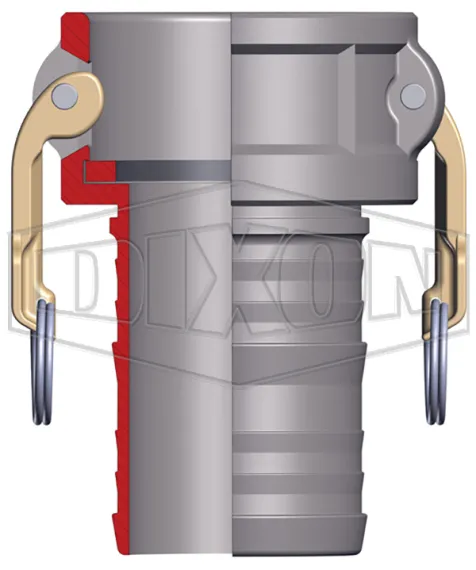 Dixon Cam & Groove Type C Coupler x Hose Shank type c cutaway