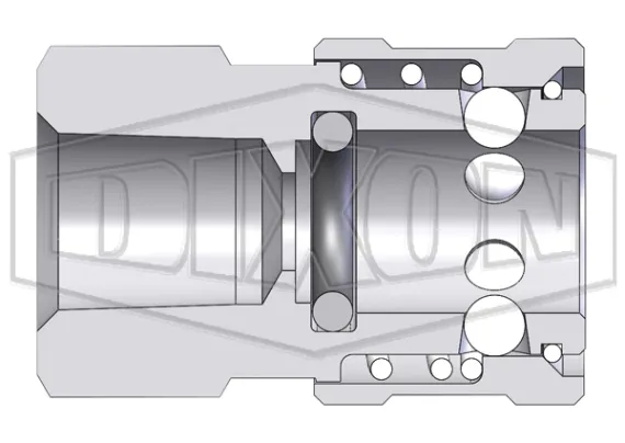 E-Series straight through interchange female coupler