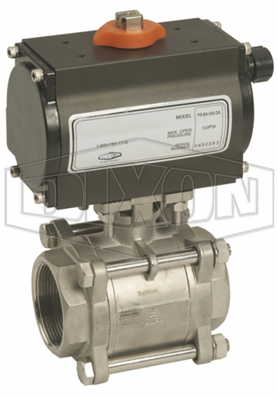 N4 220 VAC 3/4 3/4 Dixon BV2IG-07511-EK 316SS Electric Actuated FNPT Ball Valve with Heat 