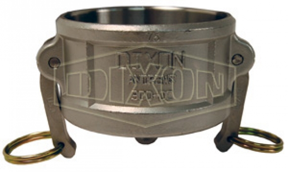 1-1/4" Dixon Dust Cover Brass Lockable Quick Cam & Groove Cap Fitting G125-DC-BR 