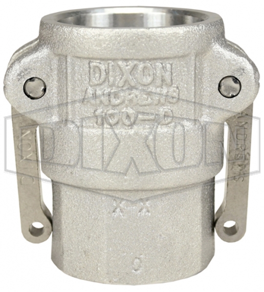 6 Socket x 6 NPT Female Dixon G600-D-SS Investment Cast Stainless Steel 316 Global Type D Cam and Groove Hose Fitting