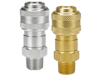 D-Series Pneumatic Automatic Male Threaded Coupler