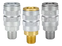 F-Series Pneumatic Manual Male Threaded Coupler