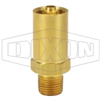 Grease Whip Male NPT Solid Base Hose Fitting