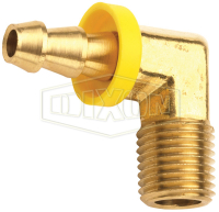 Dixon BPN64 Brass Push-On Hose Fitting Adapter 1/2 NPTF Male x 3/4 Hose ID Push On 