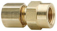 62CBH-04 Dixon Valve Brass Compression Fitting - Bulkhead Union - 1/4 —  HoseWarehouse