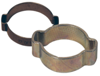 Dixon 10 in. ID Center Punch Galvanized Steel Open End Band Clamp - 25 Qty  - John M. Ellsworth Co. Inc.