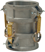 Dixon G200-A-SS Investment Cast Stainless Steel 316 Global Type A Cam and Groove Hose Fitting 2 Plug x 2 NPT Female 
