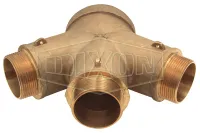 three way back outlet roof connection