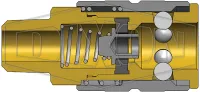 f series manual male thread coupler 2fm3-b-half