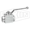 High Pressure Clear Zinc Ball Valve