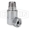 Super Swivels® Male NPTF x Female NPSM 90° Elbow Inline Swivel