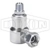 Super Swivels® Male NPTF x Female NPSM 90° Elbow Inline Swivel