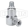 Super Swivels® Male NPTF x Female NPSM 90° Elbow Inline Swivel