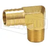Male NPTF x Hose Barb 90° Elbow