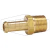 Male NPTF x Beaded Hose Barb