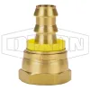 Female NPSM Swivel x Push-on Hose Barb Ball Seat