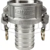 EZ Boss-Lock Cam & Groove Type C Coupler x Hose Shank