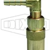 CM-Series Industrial Mold Unvalved Coupler 90° Hose Barb