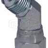 45° Male JIC 37° Flare x Female JIC 37° Swivel Elbow