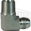 90° Male JIC 37° Flare x Male NPTF Elbow
