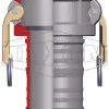 Dixon Cam & Groove Type C Coupler x Hose Shank type c cutaway