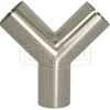 Polished Weld True Wye