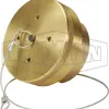 fixed end coupling with cap and retaining cable npt thread