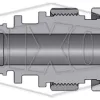 dix-lock n-series interchange male end x hose barb safety-lock plug